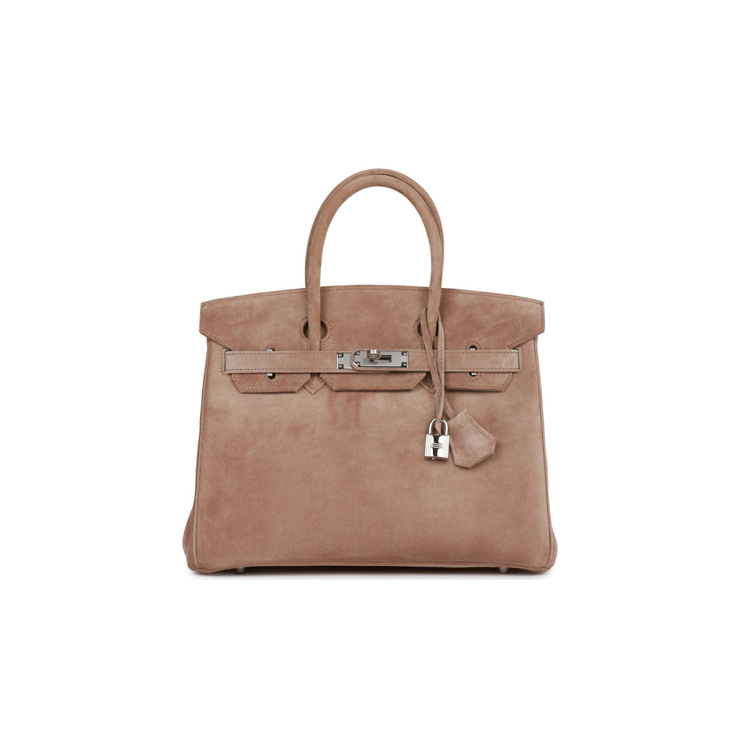 H**me5 VINTAGE H**me5 BIRKIN 30 GRIS PERLE DOBLIS PALLADIUM HARDWARE (30*22*16cm) Master Quality